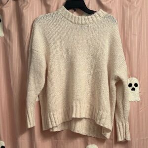 Aerie Cream Women's Crew Neck Sweater